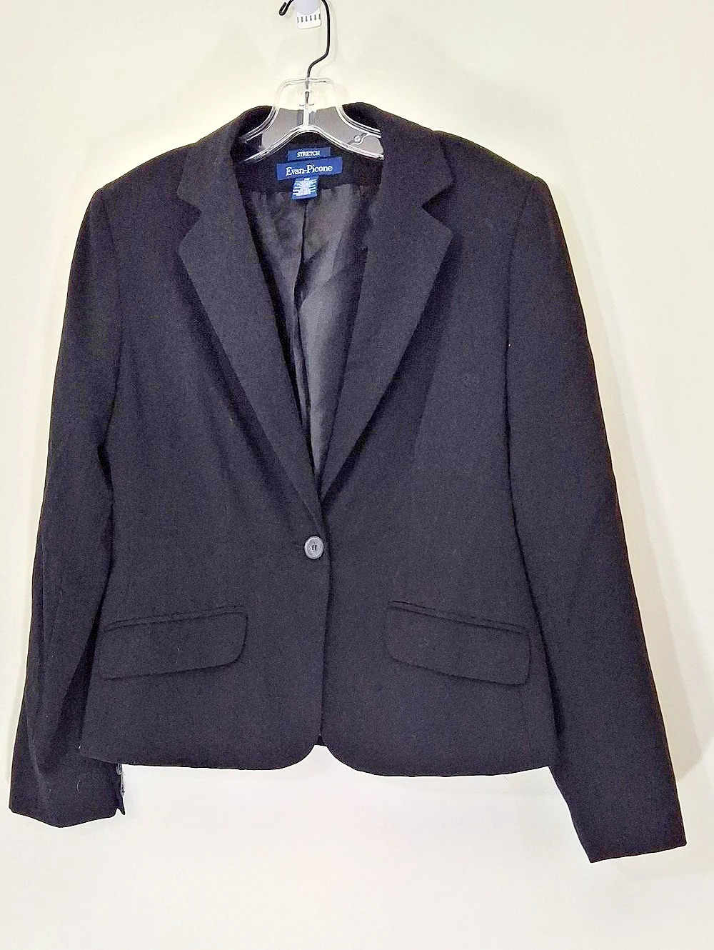 Evan-Picone Black Stretch Blazer Size 10
